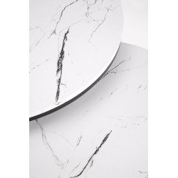 JAVA zestaw 2 ław, biały marmur / czarny (1p 1szt)