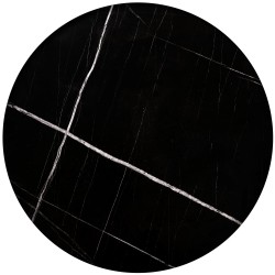 JULIETA zestaw 2 ław, czarny marmur / czarny (1p 1szt)