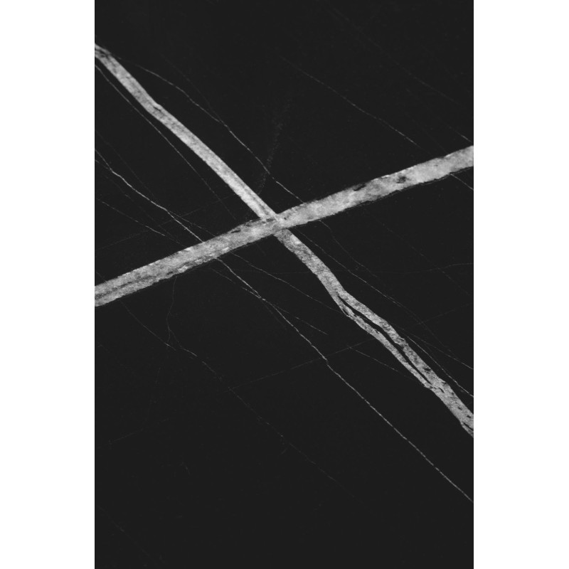 JULIETA zestaw 2 ław, czarny marmur / czarny (1p 1szt)