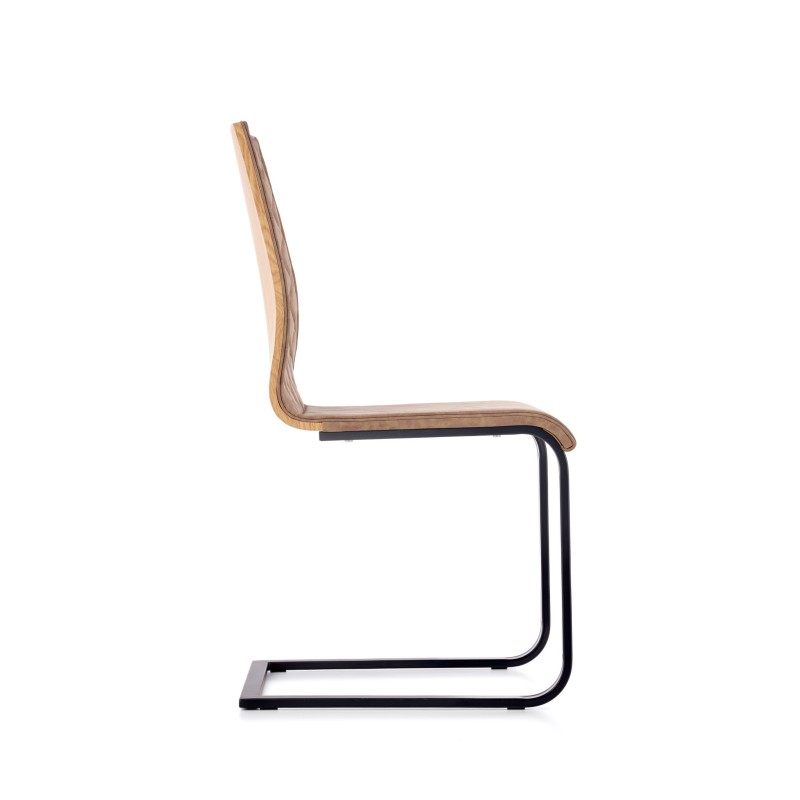 K265 krzesło czarny / brązowy / dąb miodowy (2p 4szt)