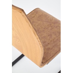 K265 krzesło czarny / brązowy / dąb miodowy (2p 4szt)