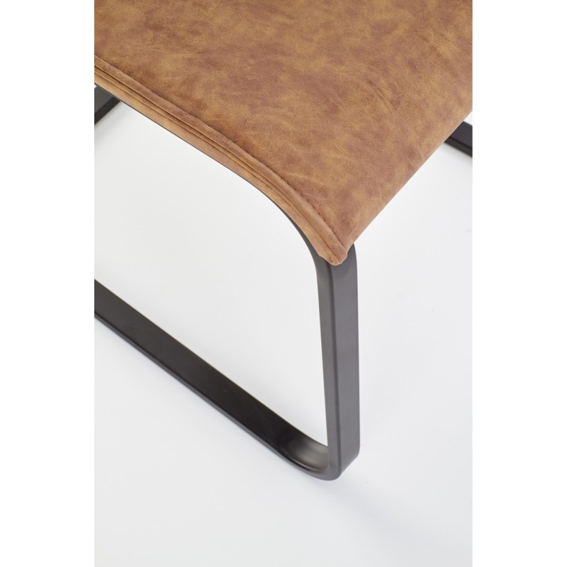 K265 krzesło czarny / brązowy / dąb miodowy (2p 4szt)