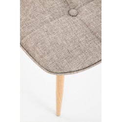 K316 krzesło tapicerka - beżowa, nogi - dąb miodowy (1p 4szt)
