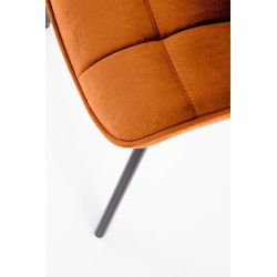 K332 krzesło nogi - czarne, siedzisko - cynamonowy (1p 2szt)