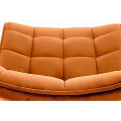 K332 krzesło nogi - czarne, siedzisko - cynamonowy (1p 2szt)