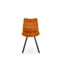 K332 krzesło nogi - czarne, siedzisko - cynamonowy (1p 2szt)