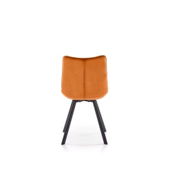 K332 krzesło nogi - czarne, siedzisko - cynamonowy (1p 2szt)
