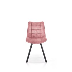 K332 krzesło nogi - czarne, siedzisko - różowy (1p 2szt)