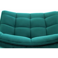 K332 krzesło nogi - czarne, siedzisko - turkusowy (1p 2szt)