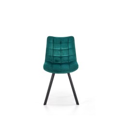 K332 krzesło nogi - czarne, siedzisko - turkusowy (1p 2szt)