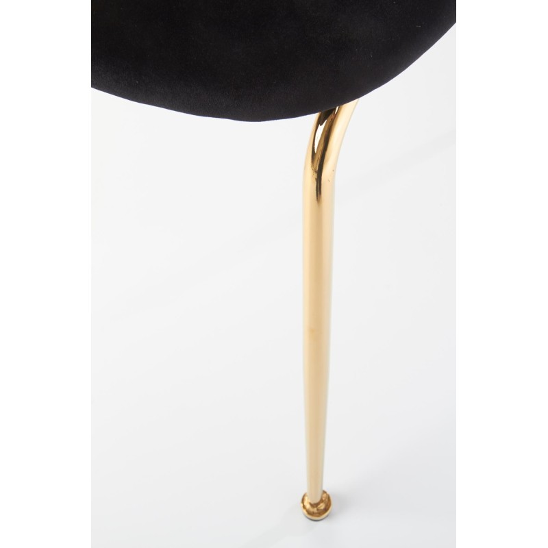 K385 krzesło czarny / złoty (2p 4szt)