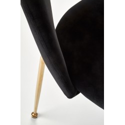 K385 krzesło czarny / złoty (2p 4szt)