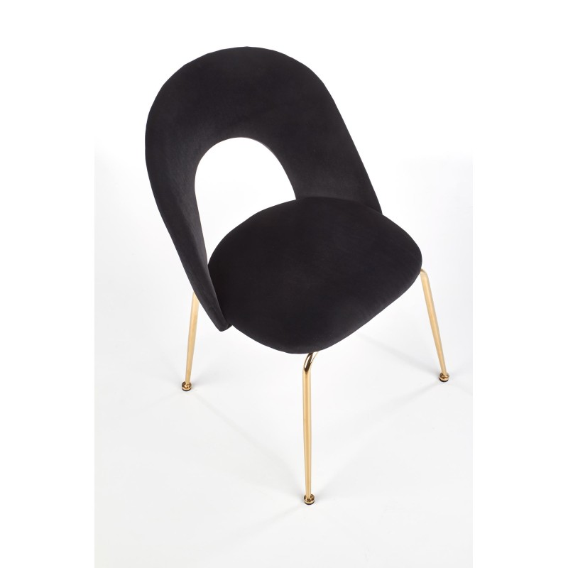 K385 krzesło czarny / złoty (2p 4szt)