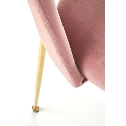 K385 krzesło jasny różowy / złoty (2p 4szt)