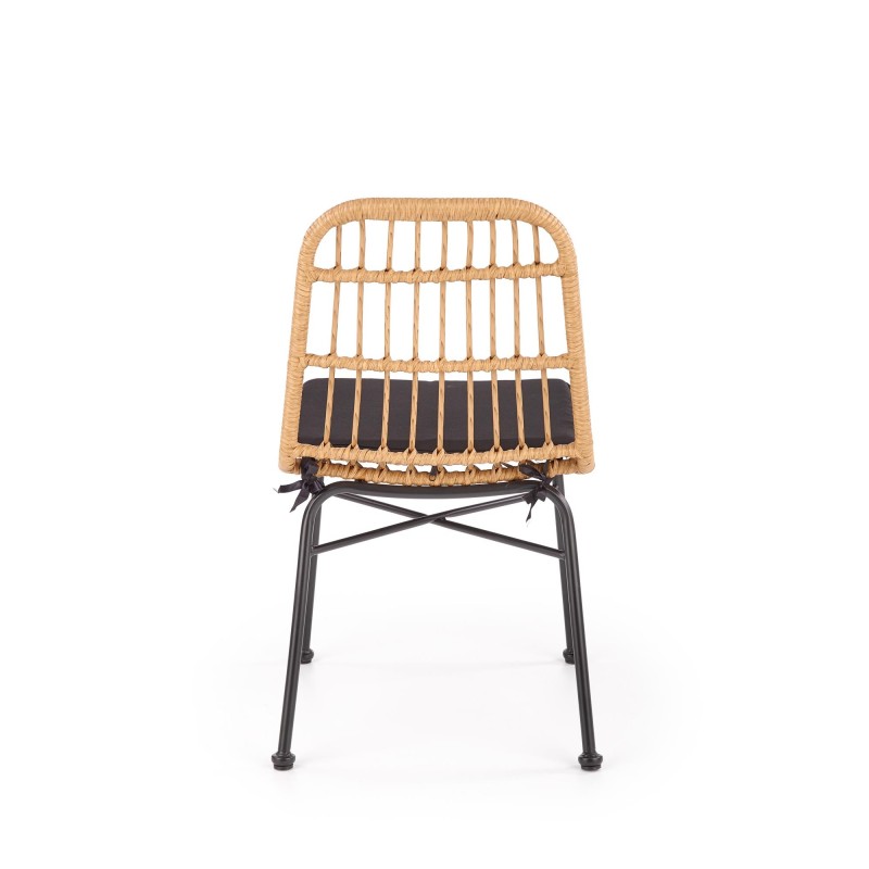 K401 krzesło naturalny / czarny (1p 4szt)