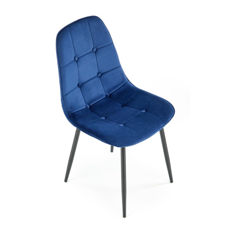 K417 krzesło granatowy velvet (1p 4szt)