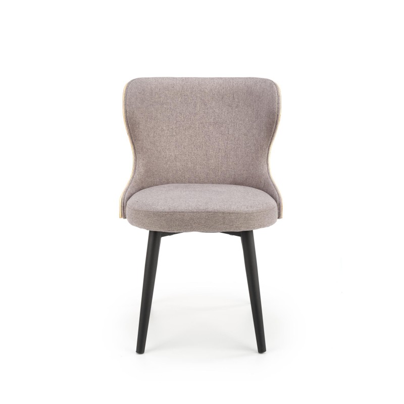 K452 krzesło popielaty/dąb naturalny (2p 2szt)