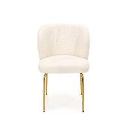 K474 krzesło kremowy-złoty (1p 2szt)