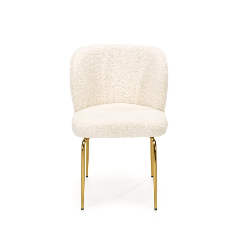 K474 krzesło kremowy-złoty (1p 2szt)