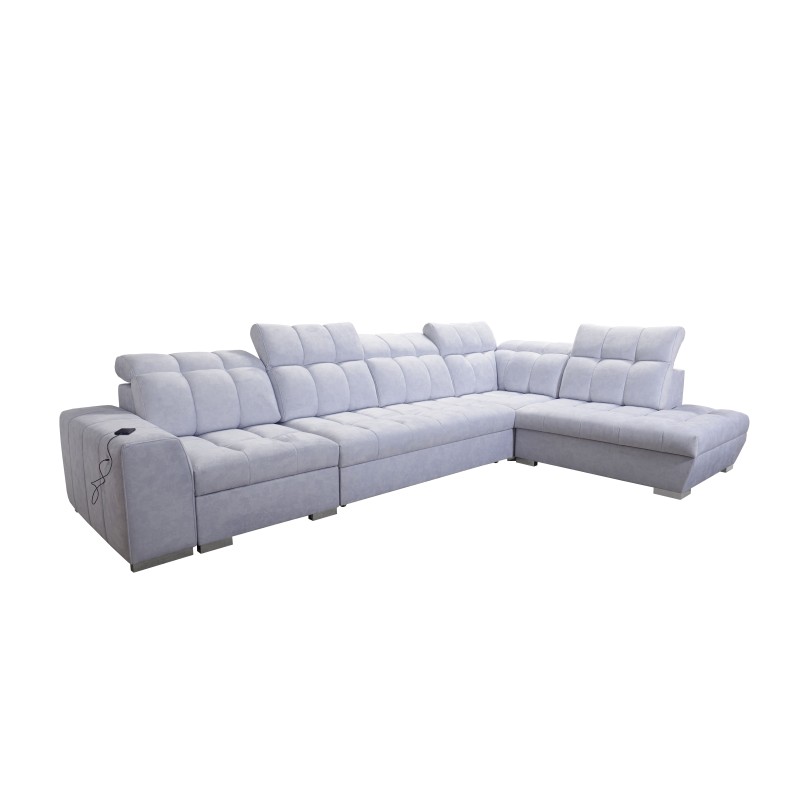 Prisma XI corner sofa with sleeping function and USB port - elegance and comfort Prisma XI corner sofa with sleeping function and USB port - elegance and comfort