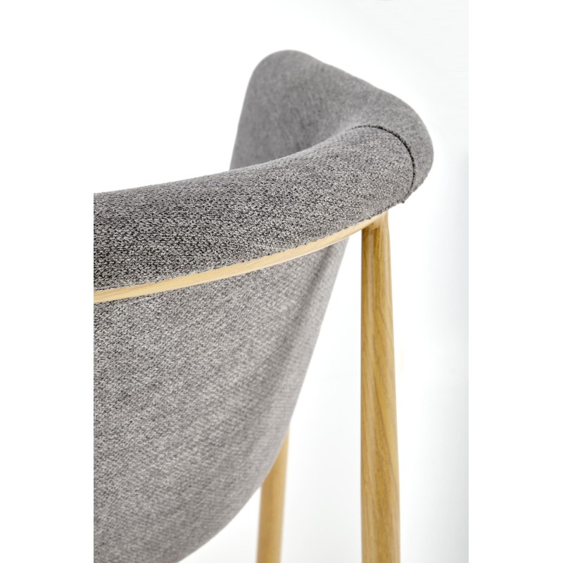 K489 krzesło popielaty (1p 2szt)