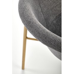 K489 krzesło popielaty (1p 2szt)