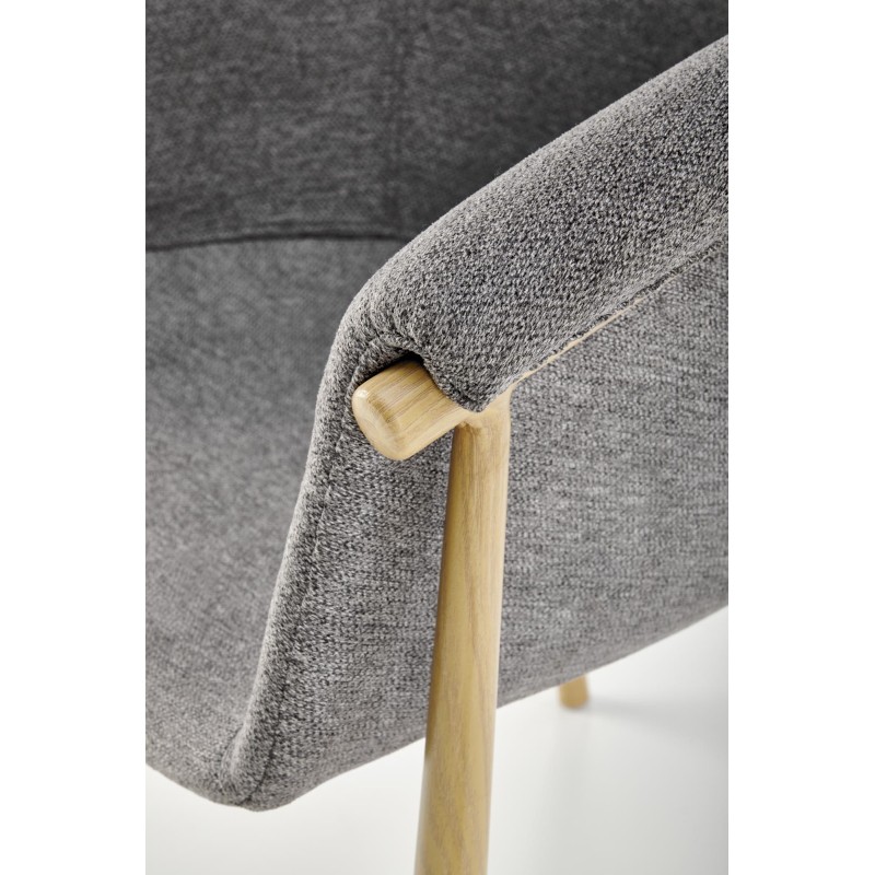 K489 krzesło popielaty (1p 2szt)