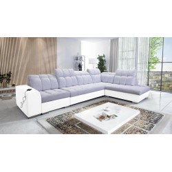 Prisma XI corner sofa with sleeping function and USB port - elegance and comfort Prisma XI corner sofa with sleeping function and USB port - elegance and comfort