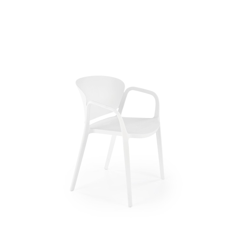 K491 krzesło plastik biały (1p 4szt)