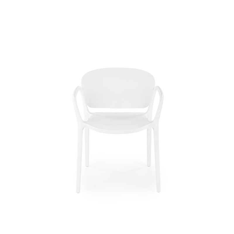 K491 krzesło plastik biały (1p 4szt)