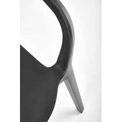 K491 krzesło plastik czarny (1p 4szt)