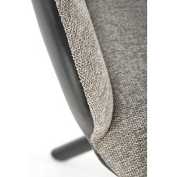 K494 krzesło popielaty / czarny (1p 2szt)