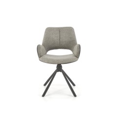 K494 krzesło popielaty / czarny (1p 2szt)