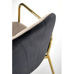 K500 krzesło beżowy / czarny (1p 2 szt)