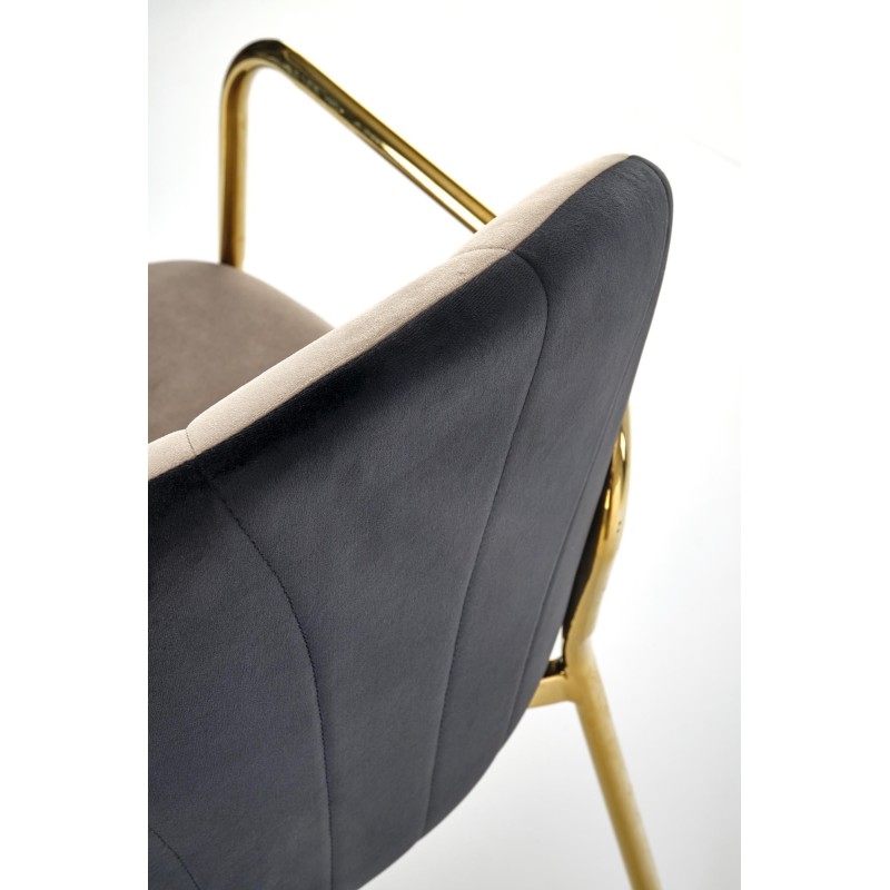 K500 krzesło beżowy / czarny (1p 2 szt)