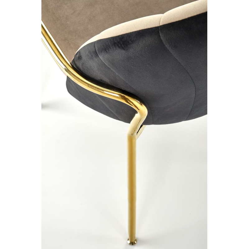 K500 krzesło beżowy / czarny (1p 2 szt)