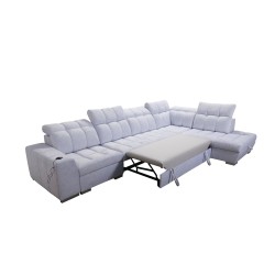 Prisma XI corner sofa with sleeping function and USB port - elegance and comfort Prisma XI corner sofa with sleeping function and USB port - elegance and comfort