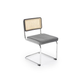 K504 krzesło popielaty / czarny (1p 2szt)