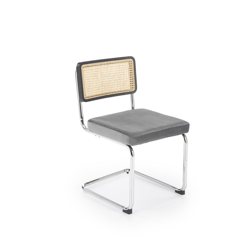 K504 krzesło popielaty / czarny (1p 2szt)