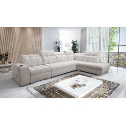 Prisma XI corner sofa with sleeping function and USB port - elegance and comfort Prisma XI corner sofa with sleeping function and USB port - elegance and comfort