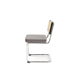 K504 krzesło popielaty / czarny (1p 2szt)