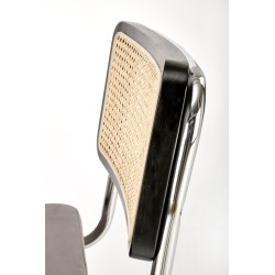 K504 krzesło popielaty / czarny (1p 2szt)