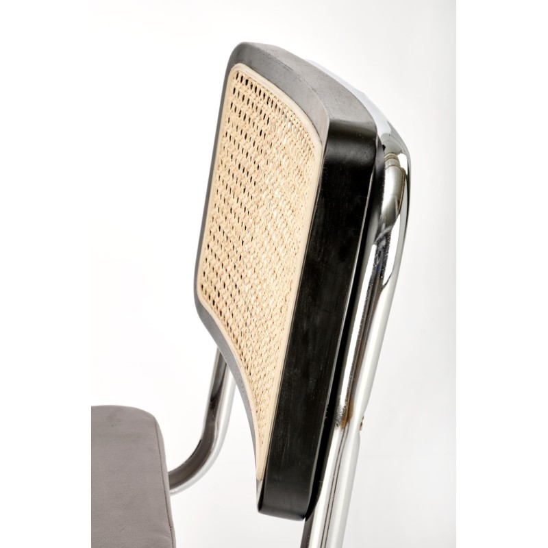 K504 krzesło popielaty / czarny (1p 2szt)