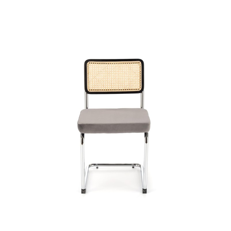 K504 krzesło popielaty / czarny (1p 2szt)