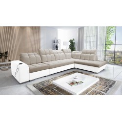 Prisma XI corner sofa with sleeping function and USB port - elegance and comfort Prisma XI corner sofa with sleeping function and USB port - elegance and comfort