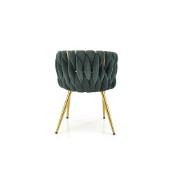 K517 krzesło ciemny zielony / złoty (1p 2szt)