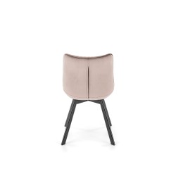 K520 krzesło nogi - czarne, siedzisko - beżowy