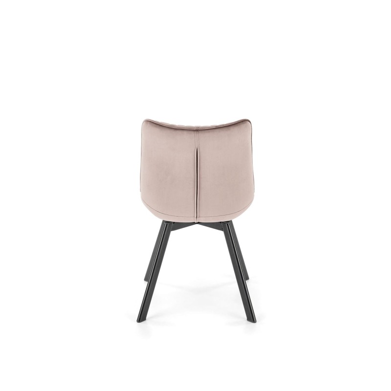 K520 krzesło nogi - czarne, siedzisko - beżowy