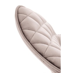 K520 krzesło nogi - czarne, siedzisko - beżowy