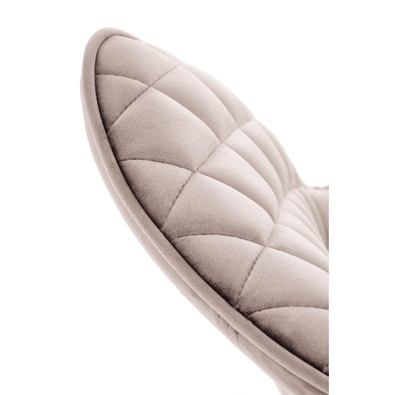 K520 krzesło nogi - czarne, siedzisko - beżowy